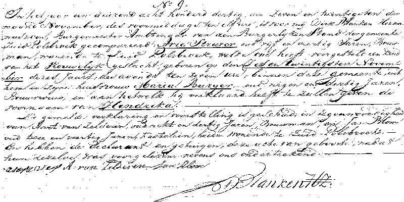 18301127 geb akte 9 Hendrika dv A Straver - M Burger